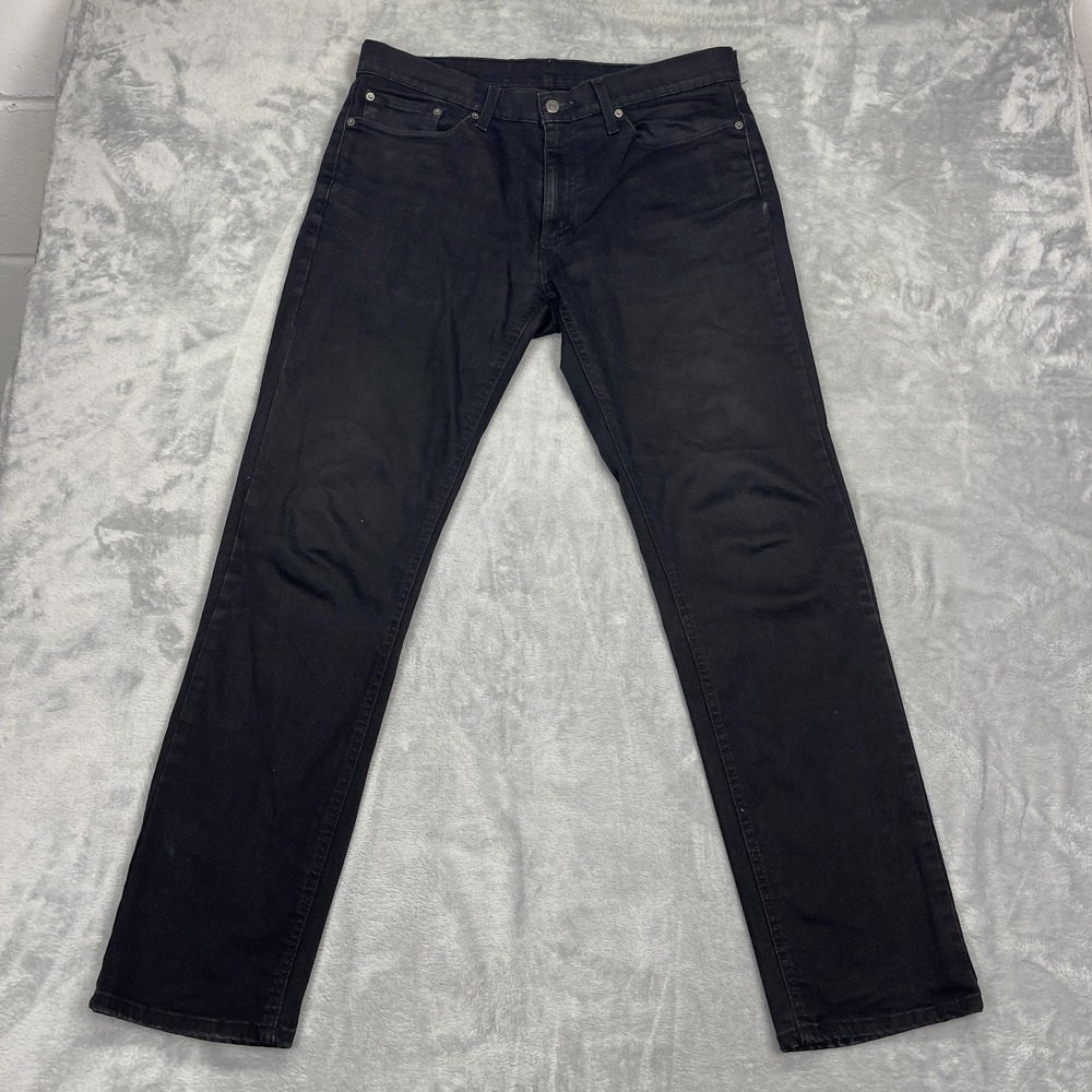 Levi's Jeans Men 34x34 (36x33) Black Denim Stretch 541 Athletic Fit Straight Leg